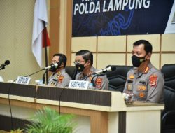 Rilis Akhir Tahun 2021 Polda Lampung, Ini Capaiannya