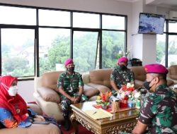 Silaturahmi Danbrigif 4 Marinir/BS ke Walikota Bandar Lampung