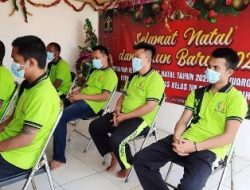 Warga Binaan Lapas Gunung Sugih Mengikuti Ibadah Natal 89 Lapas Se-Indonesia