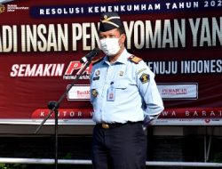 Apel Pagi di Awal Tahun 20222, Kakanwil Berpesan Jaga Marwah Kementerian Hukum dan HAM