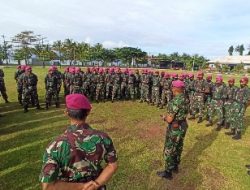 Beruang Hitam Melaksanakan Apel Kesiapan Satgas Marinir Diawal Tahun 2022