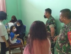 Koramil 410-01/Panjang Konsisten Dukung Program Vaksinasi Pemkot Bandar Lampung