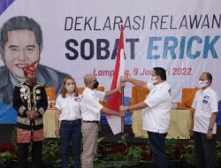 Relawan Sobat Erick se-Indonesia Deklarasi Dukung Erick Thohir di Lampung