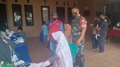 Serbuan Vaksinasi Koramil 410-06/Kedaton Menyasar Pesantren Ma’had Al Qurroli Tahfidhi Qur’an