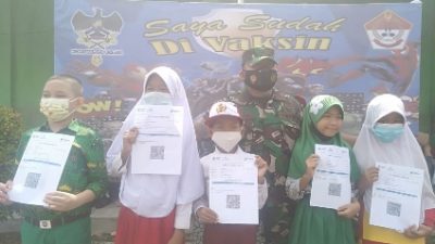 Madrasah Ibtidaiyah Wilayah Kecamatan Sukabumi Giliran Diserbu Koramil 410-01/Panjang