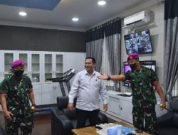 Komandan Brigif 4 Mar/BS Silaturahmi ke Dir Reskrimum Polda Sumatera Utara