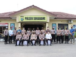 Polsek Sukarame Terima Kunjungan Kerja Kapolresta Bandarlampung