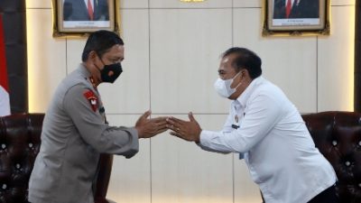 Pererat Sinergi, Kakanwil Kemenkumham Lampung Audiensi Dengan Kapolda