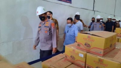 Antisipasi Penimbunan Minyak Goreng, Kapolda Lampung Sidak Gudang PT Tunas Baru Bumi Waras