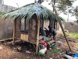 Produktivitas dan Kreasi Indah Warga Binaan Lapas Kalianda: Buat Saung Kerja