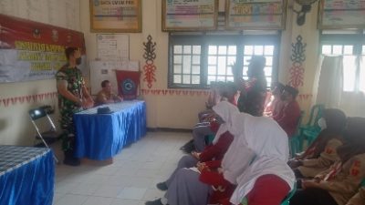 Koramil 410-06/Kedaton Gandeng Pelajar SMA Al Azhar Semarakan Kampung Pancasila