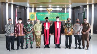 Kasdim 0410/KBL Hadiri Pelantikan dan Serah Terima Jabatan Ketua PN Tanjung Karang