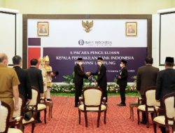 Pengukuhan Kepala Perwakilan BI Provinsi Lampung, Gubernur Apresiasi Peranan BI Dalam Pembangunan Daerah