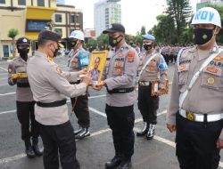 Kapolresta Bandar Lampung Pimpin Upacara PTDH