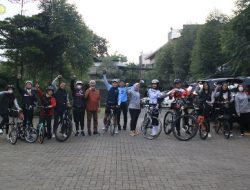 Gowes Pagi Kemenkumham Jabar Bareng BJB Susuri Jalan di Lembang