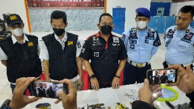 Temukan Dua Ponsel, Lapas Narkotika Bandar Lampung dan BNNK Lamsel Gelar Razia Kamar Hunian WBP