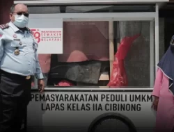 Sebagai Bentuk Kepedulian, Lapas Cibinong Berikan Bantuan Gerobak Dagang Kepada Pelaku UMKM