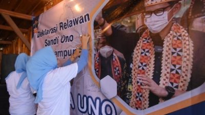 Ciptakan Lapangan Kerja, UMKM dan Petani di Lampung Siap Dukung Sandiaga Uno Maju 2024