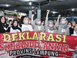 Srikandi Ganjar Lampung Deklarasi Ganjar Pranowo Presiden 2024: Rendah Hati dan Peduli Perempuan