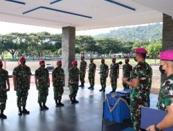 Danbrigif Pimpin Pengukuhan dan Serah Terima Pejabat Utama Brigif 4 Marinir/BS