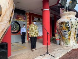 Kepala Divisi Pemasyarakatan Pimpin Apel Pagi Dan Salam Pemasyarakatan di Lapas Kotabumi