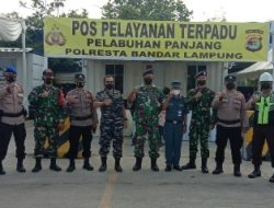 Babinsa Koramil 410-01 Panjang Pantau Arus Balik di Pelabuhan Panjang