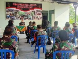 Tingkatkan Profesionalitas Personel, Danramil 410-04 TKT Gelar Jam Komandan