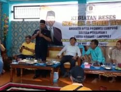 Menyapa Warga Panjang, Politisi Partai Golkar Azwar Yacub Nyatakan Siap Maju Pilwakot Bandar Lampung