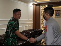 Danbrigif 4 Marinir/BS Hadiri Undangan Silaturahmi Kapolda Lampung