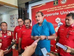 Kanwil Kemenkumham Lampung Sambut Kedatangan Wamenkumham R.I di Tanah Sang Bumi Ruwa Jurai