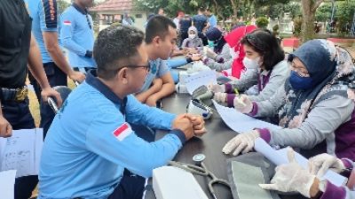 Antusias, Puluhan Petugas Lapas Gunung Sugih Ikuti Tes Kebugaran dan Pemeriksaan Kesehatan