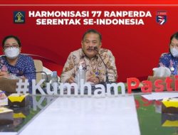 Harmonisasi 77 Rancangan Peraturan Daerah, Kakanwil Kemenkumham Lampung Pimpin Rapat Harmonisasi Reperda Kaputen Tanggamus