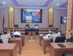 Wakapolda Lampung Menerima Paparan Ujian Police Brief Dikreg Sespimti Polri ke-31 TA 2022