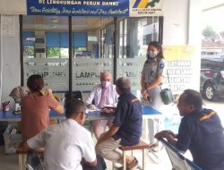 Jasa Raharja Lampung Melakukan Pemeriksaan Kesehatan Gratis Kepada Calon Penumpang di Pool Damri Rajabasa