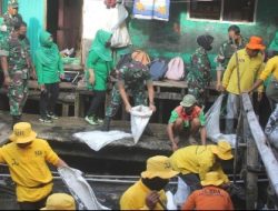 Gelar Karya Bakti, Dandim 0410/KBL Pimpin Langsung Pembersihan di Pasar Gudang Lelang