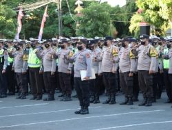 Gelar Apel Kesiapan Pengamanan, Polresta Bandar Lampung Himbau Malam Takbiran Tak Ada Pawai