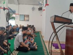 Warga Binaan dan Petugas Rutan Kelas IIB Kotabumi Laksanakan Ibadah Sholat Idul Adha di Masjid At-Taubah