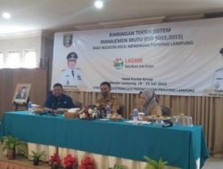 Disperindag Lampung Menggelar Bimtek Sistem Manajemen Mutu ISO 9001 “2015”