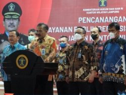 Siap Berikan Pelayanan Cepat, Tepat dan Berkualitas, Kanwil Kemenkumham Lampung Canangkan Pelayanan Publik Berbasis HAM (P2HAM) Tahun 2022
