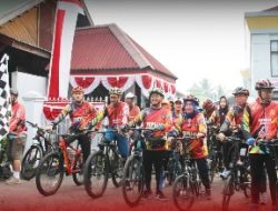 Meriahkan HDKD ke-77, Karutan Kelas IIB Bengkulu Ikuti Kegiatan Fun Bike dan Virtual Run Kanwil Kemenkuham Bengkulu
