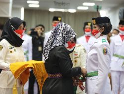 Wagub Chusnunia Chalim Kukuhkan Paskibraka Provinsi Lampung Tahun 2022