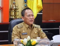 Asisten Pemerintahan Pemprov Lampung dan Kesra Ikuti Pra Rakornas Gugus Tugas