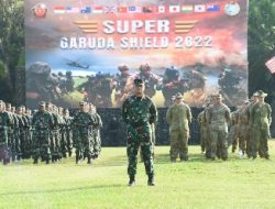 Danbrigif 4 Marinir/BS Jabat Komandan Upacara Pada Gladi Pembukaan Latihan Garuda Shield 2022