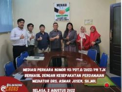 PN Tanjungkarang Berhasil Selesaikan Sembilan Perkara Perdata Melalui Proses Mediasi