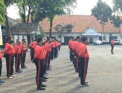 Danlanmar Jakarta Pimpin Upacara Hari Olahraga Nasional di Lapangan Apel Mako Lanmar