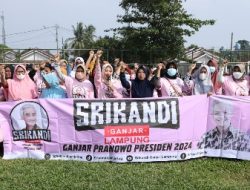 600 paket sembako, Srikandi Ganjar Lampung Lakukan Aksi Bakti Sosial di Kota Metro