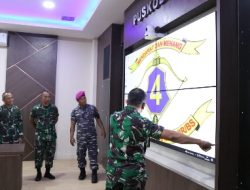Inspektorat Kormar Laksanakan Peninjauan Pusat Komando dan Kendali Brigif 4 Marinir/BS Lampung