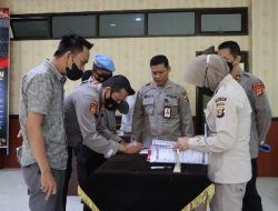 Polresta Bandarlampung Ikuti Giat Pembinaan Etika dan Pembinaan Pemulihan Profesi oleh Bidpropam Polda Lampung