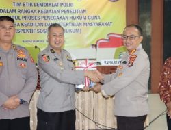 STIK Lemdiklat Polri Lakukan Penelitian di Polresta Bandarlampung