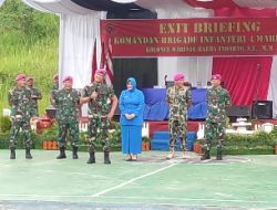 Menjelang Akhir Masa Jabatan, Danbrigif 4 Marinir/BS Laksanakan Exit Briefing